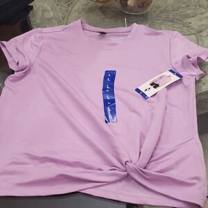 Sketchers French Terry Womens Purple Tee Shirt Top Large New